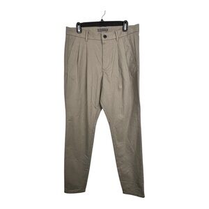 John Varvatos Pants Mens 32x32 Light Olive Kian Dropped Carrot Fit Trousers